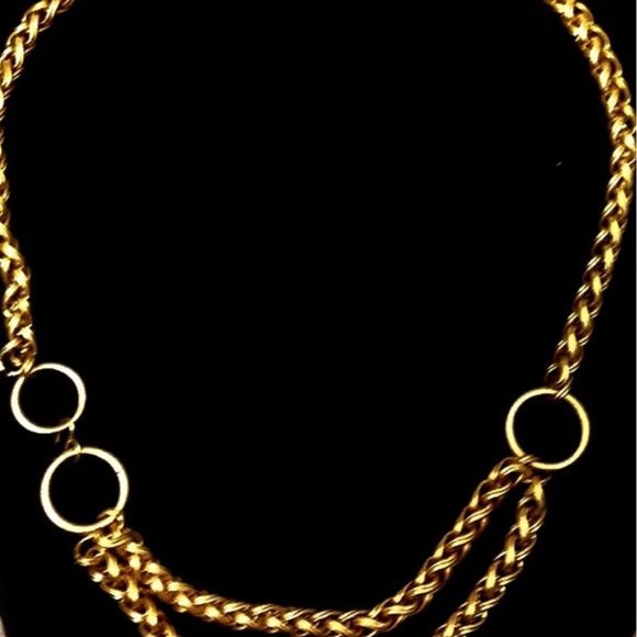 Vintage Runway Gold Double Rope Adjustable Chain Belt main image 5